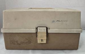 lot 1097 image: Plano Fishing Tackle Box with Lures and Accessories - Retail $0