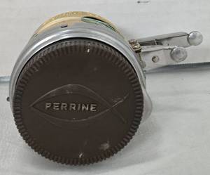 lot 1101 image: Perrine Model 80 Automatic Fly Fishing Reel Made in Minneapolis - Retail $0