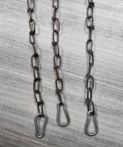 lot 1117 image: (3) 80 in Chains with Carabiners on each end. - Retail $0