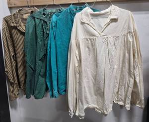 lot 1125 image: Mens Vintage Western Shirts. Were worn at Cowtown. Size XL Great for theater, Cowtown. Need to be cleaned. - Retail $0
