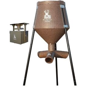 lot 18791 image: Boss Buck Gravity Feeder 200lb All In One Hunting Game Feeder. MISSING the 3 Way Dispenser. - Retail $470