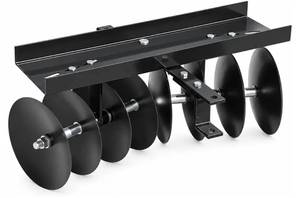 lot 18798 image: Field Tuff Steel Tow Behind Sleeve Hitch Cultivator Disc Harrow - Retail $276