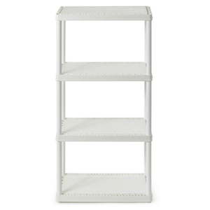 lot 18808 image: Gracious Living 4-Shelf Fixed-Height Light-Duty Solid Shelving Storage. - Retail $60