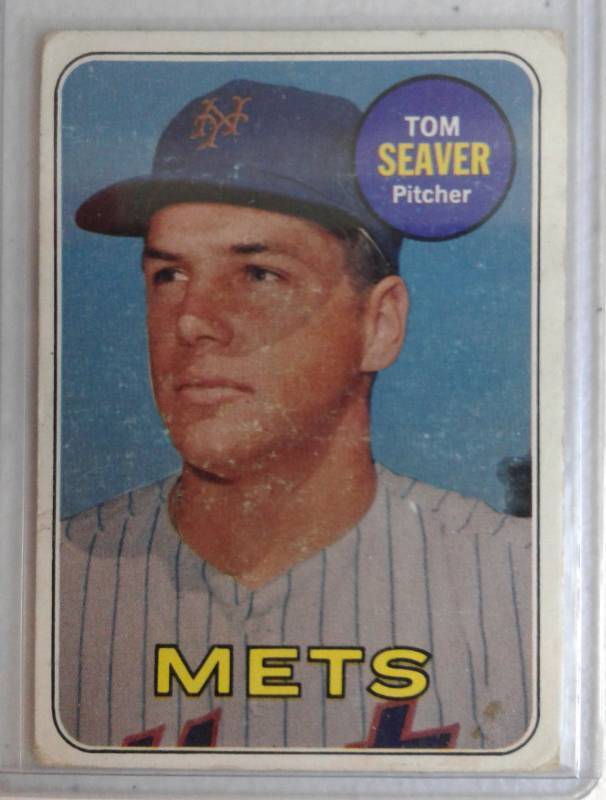 lot 1034 image: 1969 Topps Tom Seaver #480 New York Mets Baseball Card Book Value $80.00