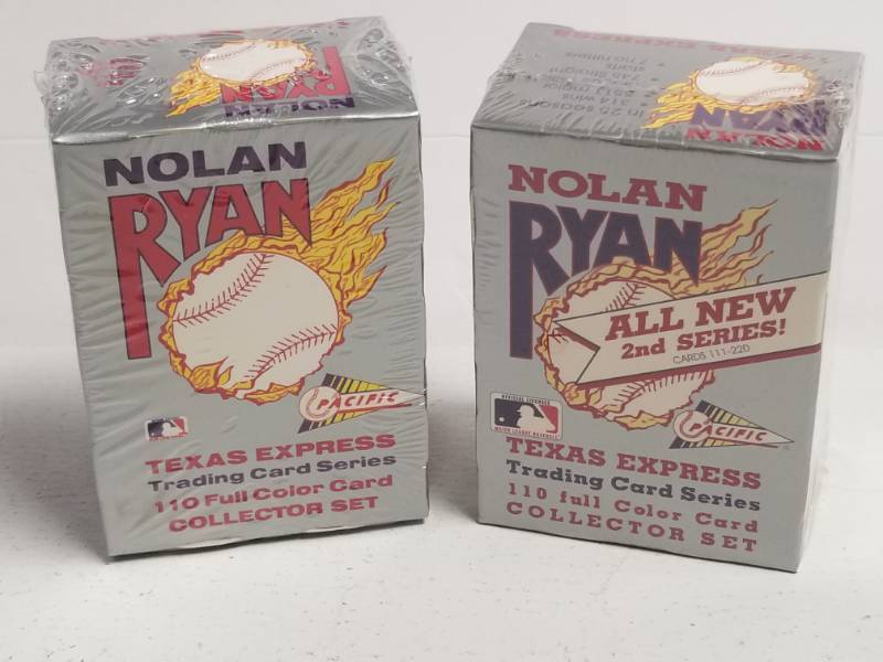 lot 1297 image: Nolan Ryan 1992 Pacific Complete Series 1 & 2 Sets Factory Sealed 220 Cards Total