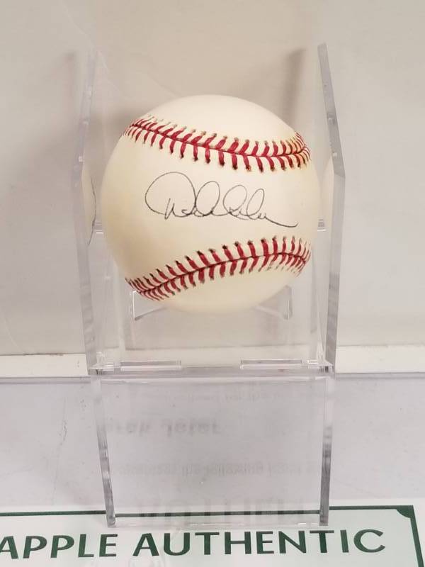 lot 1216 image: Derek Jeter Autographed Rawlings Official Major League Baseball NY Yankees w COA