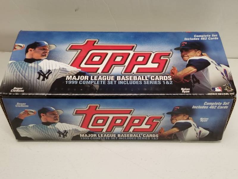 lot 1273 image: 1999 Topps Baseball Complete 462-Card Complete Factory Set Series 1 & 2