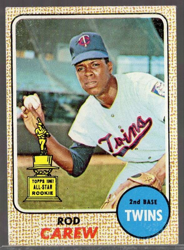 lot 1205 image: 1968 Topps Rod Carew #80 Minnesota Twins HOFer