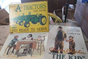 lot 4906 image: 12 x 16 Metal Signs