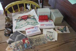 lot 4913 image: Vintage Post Cards, Bells and More
