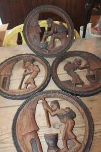 lot 4927 image: Wood Carved Home Dcor Pictures