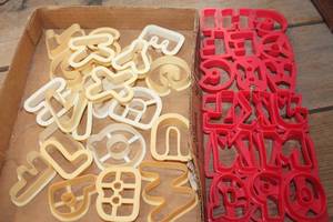lot 4952 image: Letter Cookie Cutters