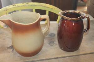 lot 4954 image: Vintage Pottery Pitchers