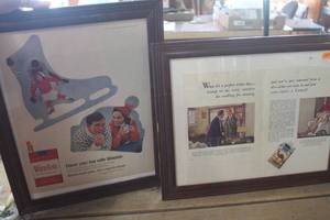 lot 4965 image: 13 x 16 Vintage Cigarette Framed Prints