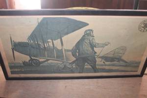 lot 4969 image: Antique 9 x 13 OX5 Club of America Print