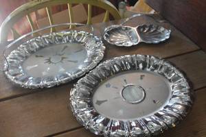 lot 5002 image: Silver Serving Dishes