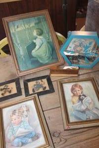 lot 5025 image: Vtg. Misc. Various Sized Home Dcor Pictures & More