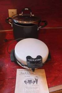 lot 5054 image: Waffle Cone Maker and Pot