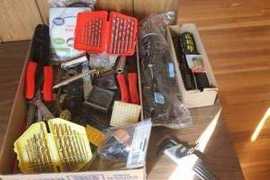 lot 5061 image: Misc. Drill Bits, Tools and More