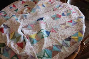 lot 5080 image: Full Handstitched Cutter Quilt