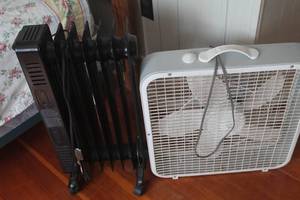 lot 5100 image: Space Heater and Fan untested