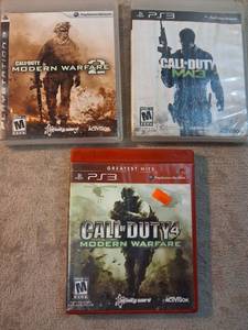 lot 45 image: Call of Duty Modern Warfare 2, MW3, Modern Warfare 4 PS3 PlayStation 3 Lot of 3