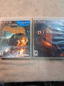 lot 46 image: PlayStation 3 Games Lot Cabelas Dangerous Hunts 2011, Diablo III, Evil is in Primes