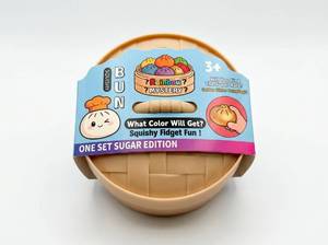 lot 53 image: Squishy Bun Rainbow Mystery Steamer Basket Fidget Toy Sugar Edition