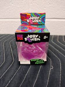 lot 81 image: Nee Doh Jelly Squish Squeezy Stretchy Jellyfish Toy, Purple, Ages 3