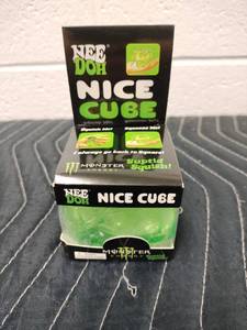 lot 100 image: NeeDoh Nice Cube Monster Energy Edition Squishy Cube Toy
