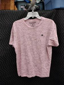 lot 9025 image: Aeropostale Mens Short Sleeve Crew Neck T-Shirt Pink Heather Size L