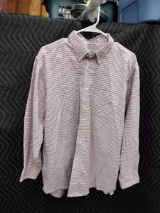 lot 9037 image: L.L.Bean Mens Long Sleeve Button-Down Plaid Dress Shirt Size 17-34
