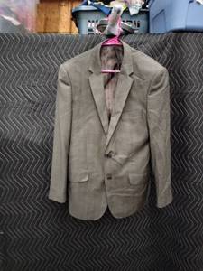 lot 9041 image: Tzarelli Italy Mens Two-Button Single-Breasted Wool Blazer Super 150s