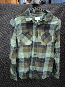 lot 9046 image: Sonoma Goods For Life Mens Long Sleeve Plaid Flannel Button-Up Shirt Size L
