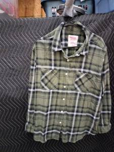 lot 9095 image: Mossimo Supply Co. Boyfriend Fit Plaid Button-Up Long Sleeve Shirt XXL