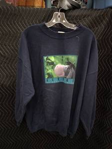 lot 9105 image: Disney Store Eeyore Popular Pessimist Navy Crewneck Sweatshirt Size 2X