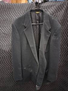 lot 9129 image: RSM Rochester Special Man Black Two-Button Blazer Sport Coat