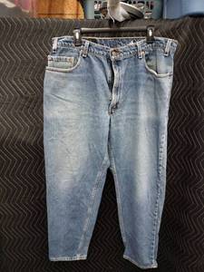 lot 9165 image: Levis 560 Loose Fit Tapered Leg Mens Jeans W38 L30 Medium Wash Denim