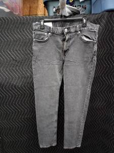 lot 9169 image: &Denim Mens Slim Fit Gray Jeans Size 3332