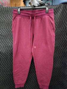 lot 9177 image: Athletic Works Womens Jogger Sweatpants Size M (8-10) Burgundy
