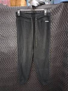 lot 9179 image: DKNY Sport Black Fleece Drawstring Jogger Pants Size S