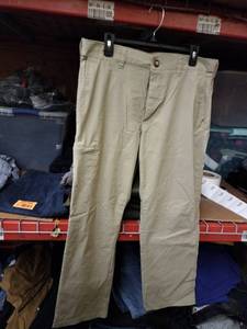 lot 502 image: LB Tech Mens Classic Fit Khaki Cargo Pants Size 34x30