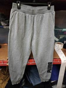 lot 520 image: Puma Mens Gray Fleece Jogger Sweatpants Size L