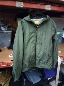 lot 535 image: Prince & Fox Mens Hooded Zip-Up Jacket Olive Green Size Large