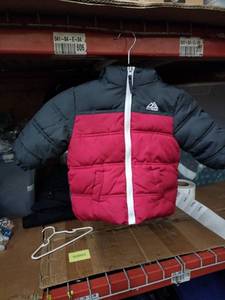 lot 545 image: iXtreme Size 12M Puffer Jacket Red and Gray Full-Zip Hooded