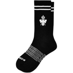 lot 594 image: Bombas Mens Calf Crew Socks 5 Pack Black X-Large