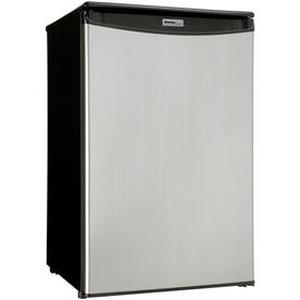 lot 1072 image: Danby Designer Compact Refrigerator 4.4 Cu Ft Spotless Silver (Powers On, Works)  Retail $119.99
