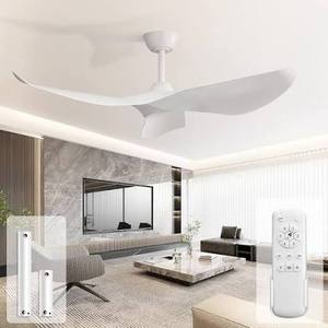 lot 1041 image: 38 Inch Ceiling Fan w DC Motor & Remote Control White KBS-38K009