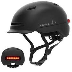lot 1053 image: Livall C20 Smart Commuter Helmet Midnight Black 22.4-24in Head Size