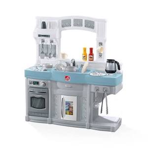 lot 1059 image: Step2 Kids Play Kitchen Set w Sink, Stovetop, Oven Door and Digital Display